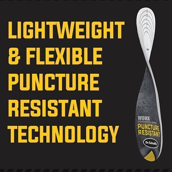 COPY 15-Dr. Scholl's Puncture Resistant Insoles, Men's 8-14, 2 pair for 1 price! - Picture 4 of 8